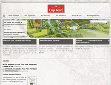 Tablet Screenshot of cap-terre.com
